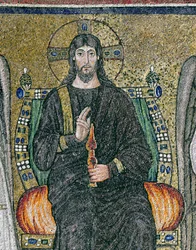 Le Christ trônant avec les anges (détail de 344548)